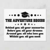 Afstuderen Cadeaus voor Haar/hem Afstuderen Dag Uitnodiging Briefkaart (Voorkant)