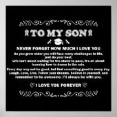 Afstuderen Cadeaus voor Zoon 2024 Inspirerend Cade Poster (Voorkant)