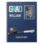 Afstuderen cadeautje - Personal Baseball Thlek Jou Notitieboek (Voorkant)