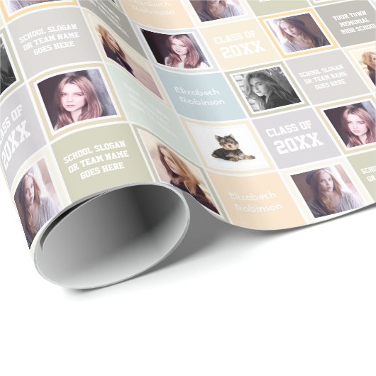 Afstuderen Cadeauverpakking - Aangepast fotopapier Cadeaupapier (Rol Hoek)