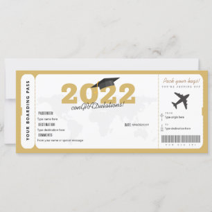 Afstuderen Cadeet Surprise Boarding Pass 