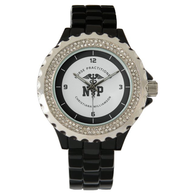 Afstuderen Caduceus, NP-verpleegkundige Horloge (Voorkant)