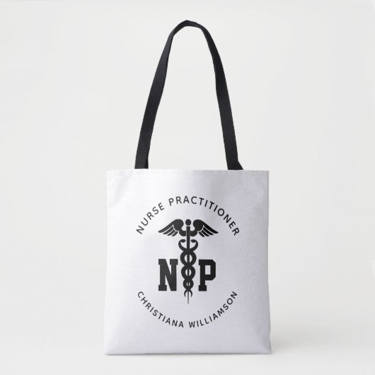 Afstuderen Caduceus, NP-verpleegkundige Tote Bag (Voorkant)