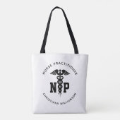 Afstuderen Caduceus, NP-verpleegkundige Tote Bag (Achterkant)