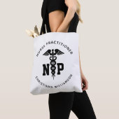 Afstuderen Caduceus, NP-verpleegkundige Tote Bag (Dichtbij)
