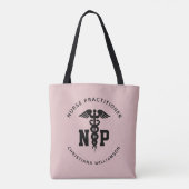 Afstuderen Caduceus, NP-verpleegkundige Tote Bag (Achterkant)