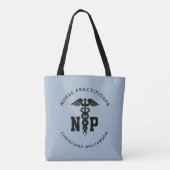 Afstuderen Caduceus, NP-verpleegkundige Tote Bag (Achterkant)