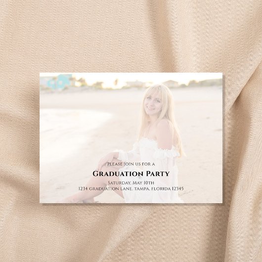 Afstuderen Calligrafie Script Gold Simple Vier Pho Kaart