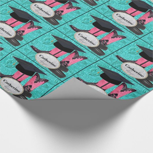 Afstuderen Cap Cowboy Laarzen Belt Custom Buckle Cadeaupapier (Hoek)