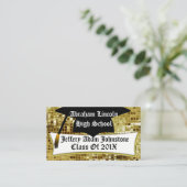 Afstuderen Cap En Diploma Graduate's Aangepaste Ka Contactkaartje (Staand voorkant)