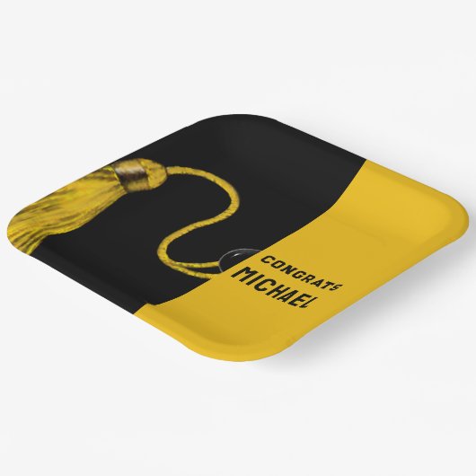 Afstuderen Cap Party Papieren Borden Papieren Bordje (Gebogen)