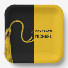 Afstuderen Cap Party Papieren Borden Papieren Bordje