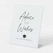 Afstuderen Cap Script Advies en wensen Reclamebord Met Voetstuk (Voorkant)