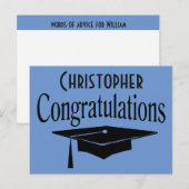 Afstuderen Cap Woorden van advies Partij Kaart (Voorkant / Achterkant)