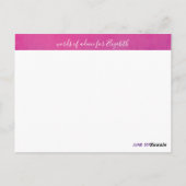 Afstuderen Cap Woorden van wijsheid Advies Pink Pa Briefkaart (Achterkant)