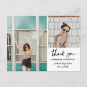 Afstuderen Casual Dank u Modern Manuscript Briefkaart (Voorkant)