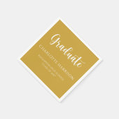 Afstuderen Casual Script Modern papier servetten (Hoek)