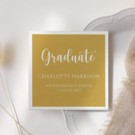 Afstuderen Casual Script Modern papier servetten