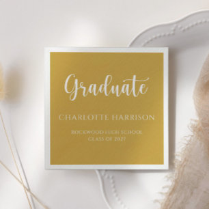 Afstuderen Casual Script Modern papier servetten