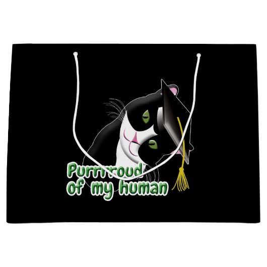 Afstuderen Cat Groot Cadeauzakje (Voorkant)