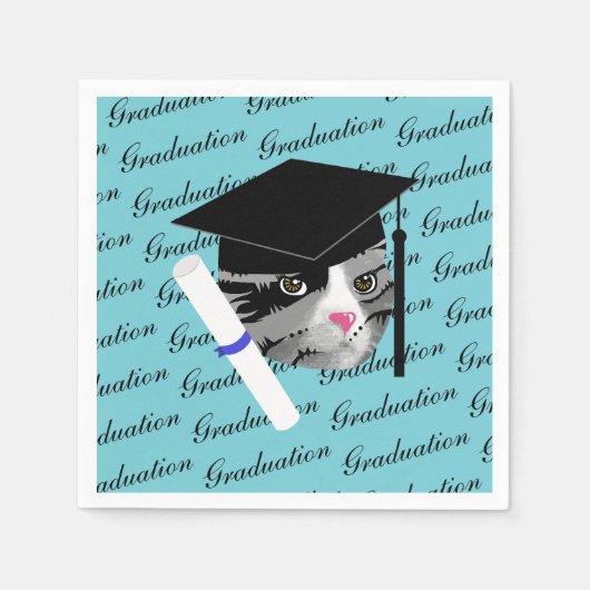 Afstuderen Cat Servet (Voorkant)
