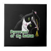 Afstuderen Cat Tegeltje (Voorkant)