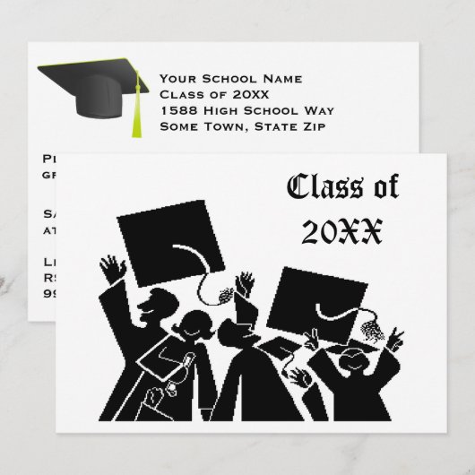 Afstuderen, categorie 20XX Kaart (Voorkant / Achterkant)