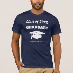 Afstuderen Celebration Class White Mortarboard Pet T-shirt