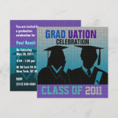 Afstuderen Celebration Invitation Pet Gown Silo12 Kaart (Voorkant / Achterkant)