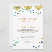 Afstuderen Celebration Party, Gold, Name Kaart (Voorkant)