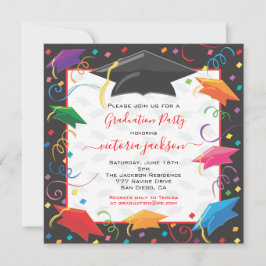 Afstuderen Celebration Party Invitation Kaart