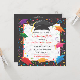 Afstuderen Celebration Party Invitation Kaart