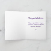 Afstuderen Celebration Pink Kaart (Binnen)