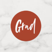 Afstuderen Celebration rood afstudeerder Confetti (Kleine voorkant)