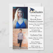 Afstuderen ceremonie 3 foto's Afstuderen Aankondiging (Achterkant)