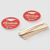 Afstuderen ceremonie feest schreeuwen handwaaier (Niet-gemonteerd)