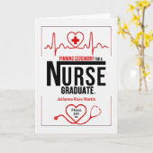 Afstuderen ceremonie-verpleegschool kaart (Gele Bloem)