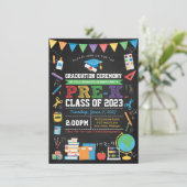 Afstuderen-ceremonie voor de kleuterschool in kaart (Staand voorkant)