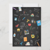 Afstuderen-ceremonie voor de kleuterschool in kaart (Achterkant)