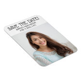 Afstuderen Ceremony Save the Date Square Photo Magneet (Rechterzijde)