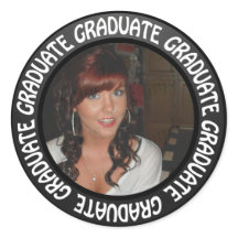 Afstuderen Chalkboard Circle Uw foto toevoegen