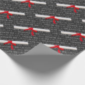 Afstuderen Chalkboard en Diploma Thema Cadeaupapier (Hoek)