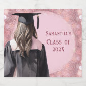 Afstuderen Champagne Gepersonaliseerde labels Sparkling Wijnetiket (Enkel label)