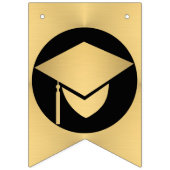 Afstuderen Chic Gold Creëer Uw klasse van Vlaggetjes (Eerste vlag)