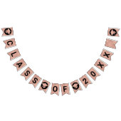 Afstuderen Chic Roos Gold Creëer Uw klasse van Vlaggetjes (Alle)