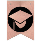 Afstuderen Chic Roos Gold Creëer Uw klasse van Vlaggetjes (Eerste vlag)