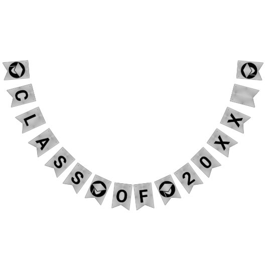 Afstuderen Chic Silver Creëer Uw klasse van Vlaggetjes (Alle)