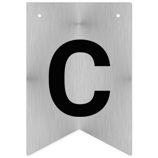 Afstuderen Chic Silver Creëer Uw klasse van Vlaggetjes (Tweede vlag)