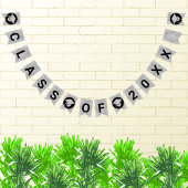 Afstuderen Chic Silver Creëer Uw klasse van Vlaggetjes