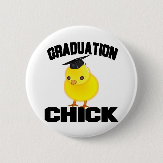 Afstuderen Chick Ronde Button 5,7 Cm (Voorkant)
